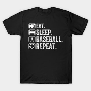 Eat Sleep Baseball Repeat T-Shirt